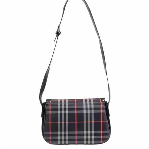 Vintage Burberry Flap Nova Check Canvas Shoulder Bag - Picture 5 of 5